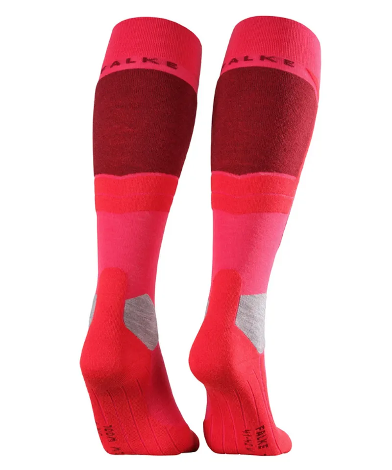 Falke Ski Socks SK4 Womens Low Volume In Rose-1