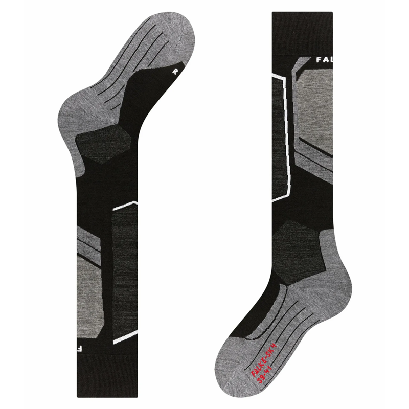 Falke Ski Socks SK4 Mens Socks 3 Bundle Pack - 44-45 Black-1