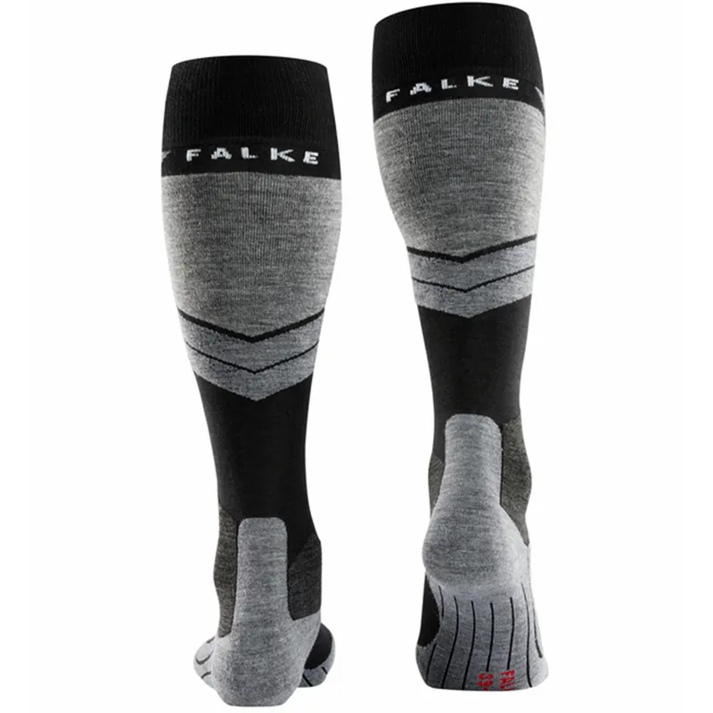 Falke Ski Socks SK4 Mens Padded Low Volume Sock in Black-1