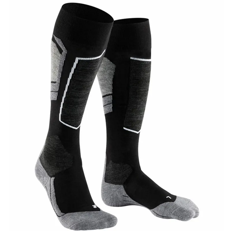 Falke Ski Socks SK4 Mens Padded Low Volume Sock in Black