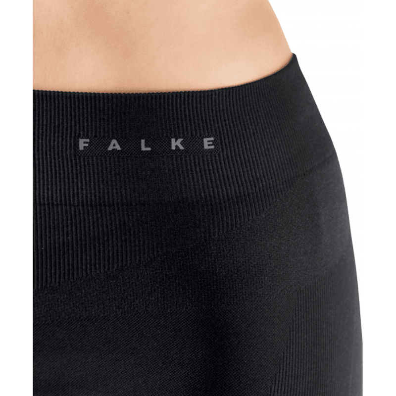 Falke Maximum Warm Womens 3/4 Length Thermal Leggings in Black-2