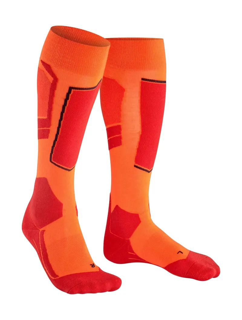 Falke Ski Socks SK4 Mens Padded Low Volume Sock in Orange-2