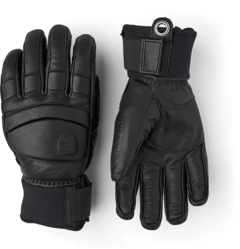 Hestra Fall Line 5 Finger Glove in Black Leather