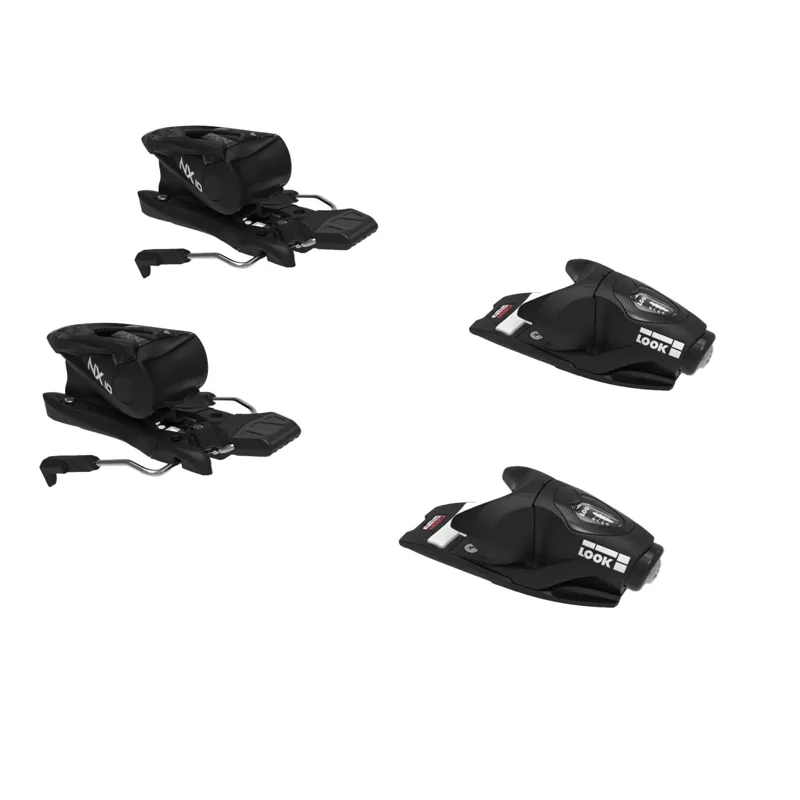 Look NX Ski Bindings Black with 93mm Brakes