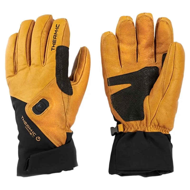 Therm'ic Freeride Ultra Heat Heated Ski Gloves in Brown and Black-2