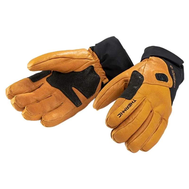 Therm'ic Freeride Ultra Heat Heated Ski Gloves in Brown and Black-4
