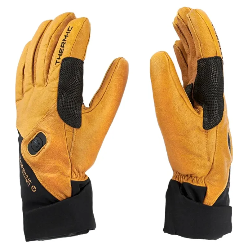 Therm'ic Freeride Ultra Heat Heated Ski Gloves in Brown and Black-3