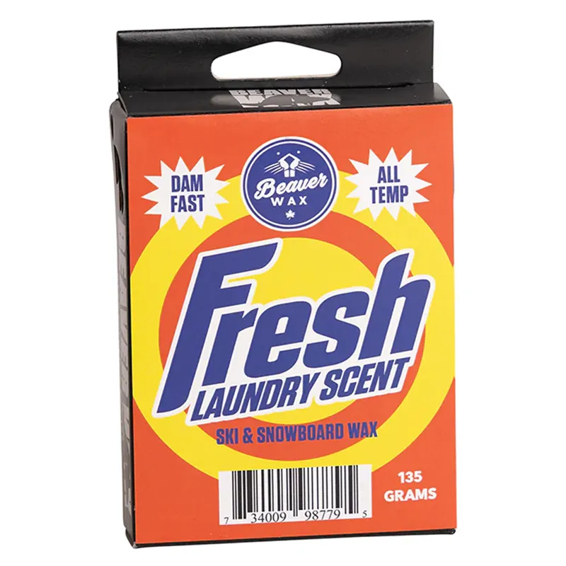 Beaver Wax Ski and Snowboard Wax Fresh Laundry Scented Universal 135g