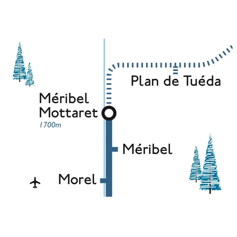 Frozen Underground 3 Valleys Region Ski Network Poster A3-1