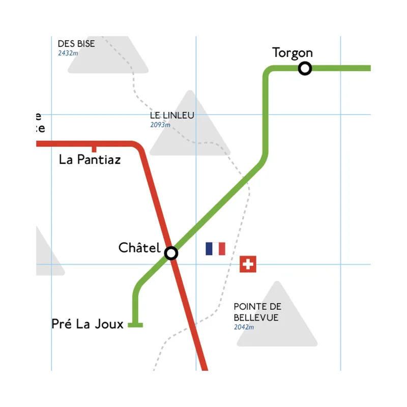 Frozen Underground Portes Du Soleil Poster A3-1