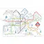 Frozen Underground Switzerland Swiss Ski Resorts Map A3 Poster