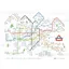 Frozen Underground Central Ski Resorts Piste Map Worldwide A3 Poster