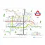 Frozen Underground France Ski Resorts Map A3 Poster