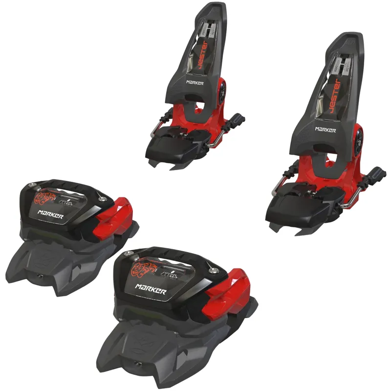 Marker Jester 16 Ski Binding in Anthracite and Red-1