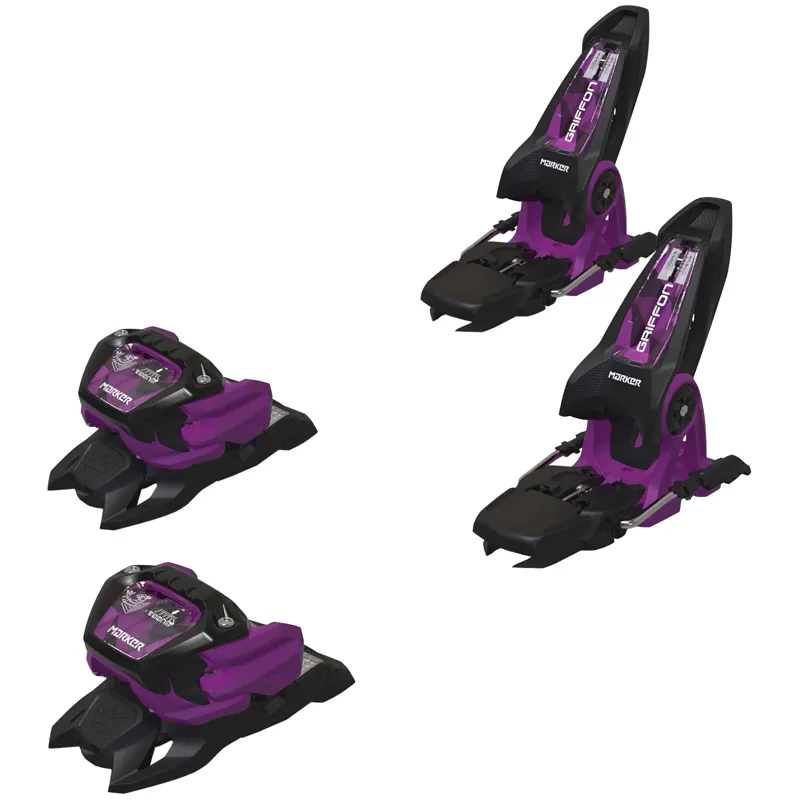 Marker Griffon 13 ID All Mountain Ski Binding - Black/Purple with 90mm Brake