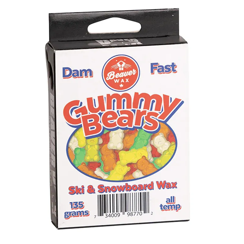 Beaver Wax Ski and Snowboard Wax Gummy Bears Scented Universal 135g