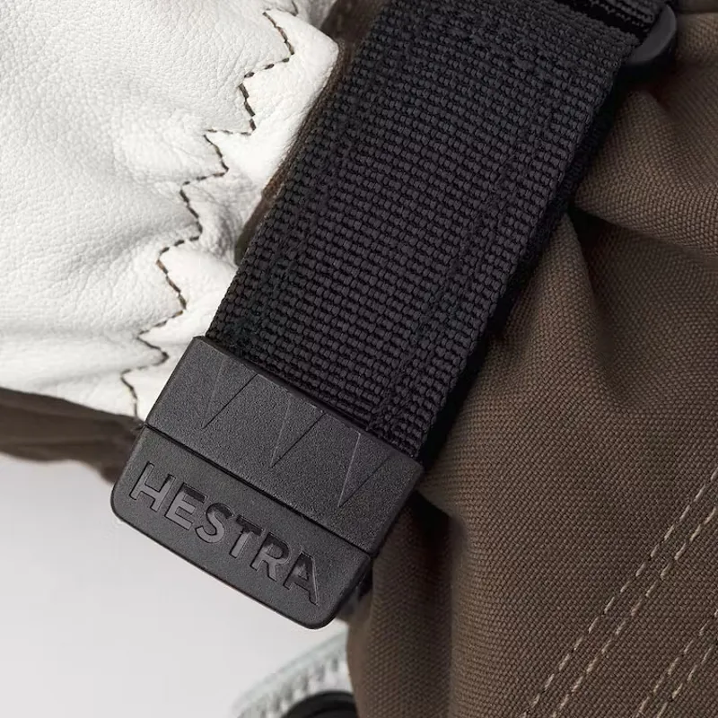 Hestra Army Leather Heli Ski and Snowboard Mitten Unisex Espresso-3