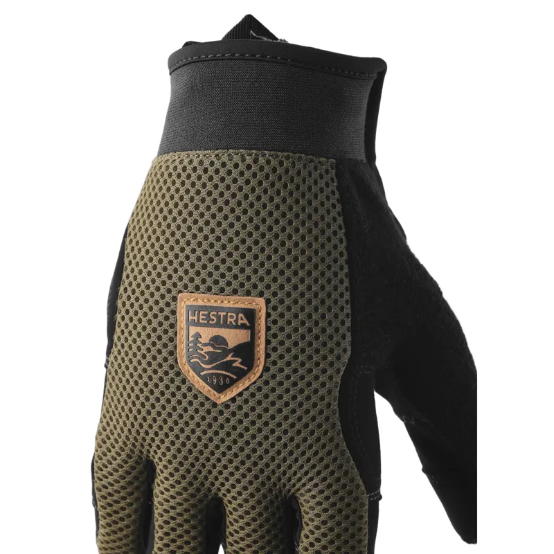Hestra Ergo Grip Enduro D3O 5 Finger Glove in Olive/Black-3