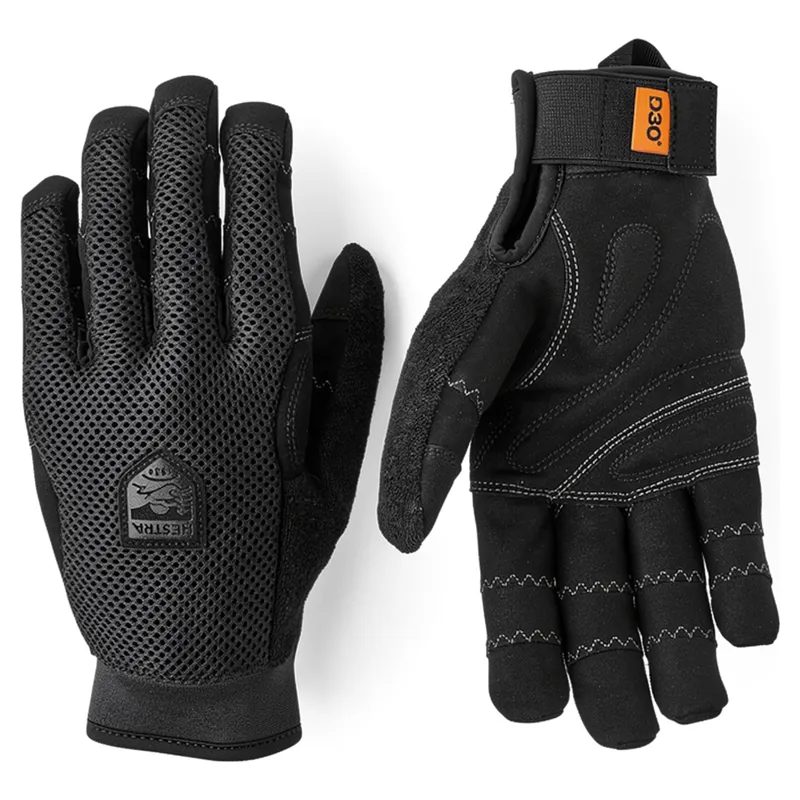 Hestra Ergo Grip Enduro D3O Full Finger Bike Gloves in Black