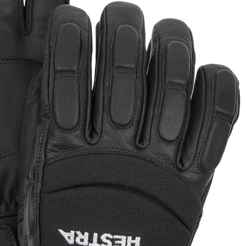 Hestra Gloves Vertical Cut C Zone 5 Finger Unisex Ski Glove In Black-1