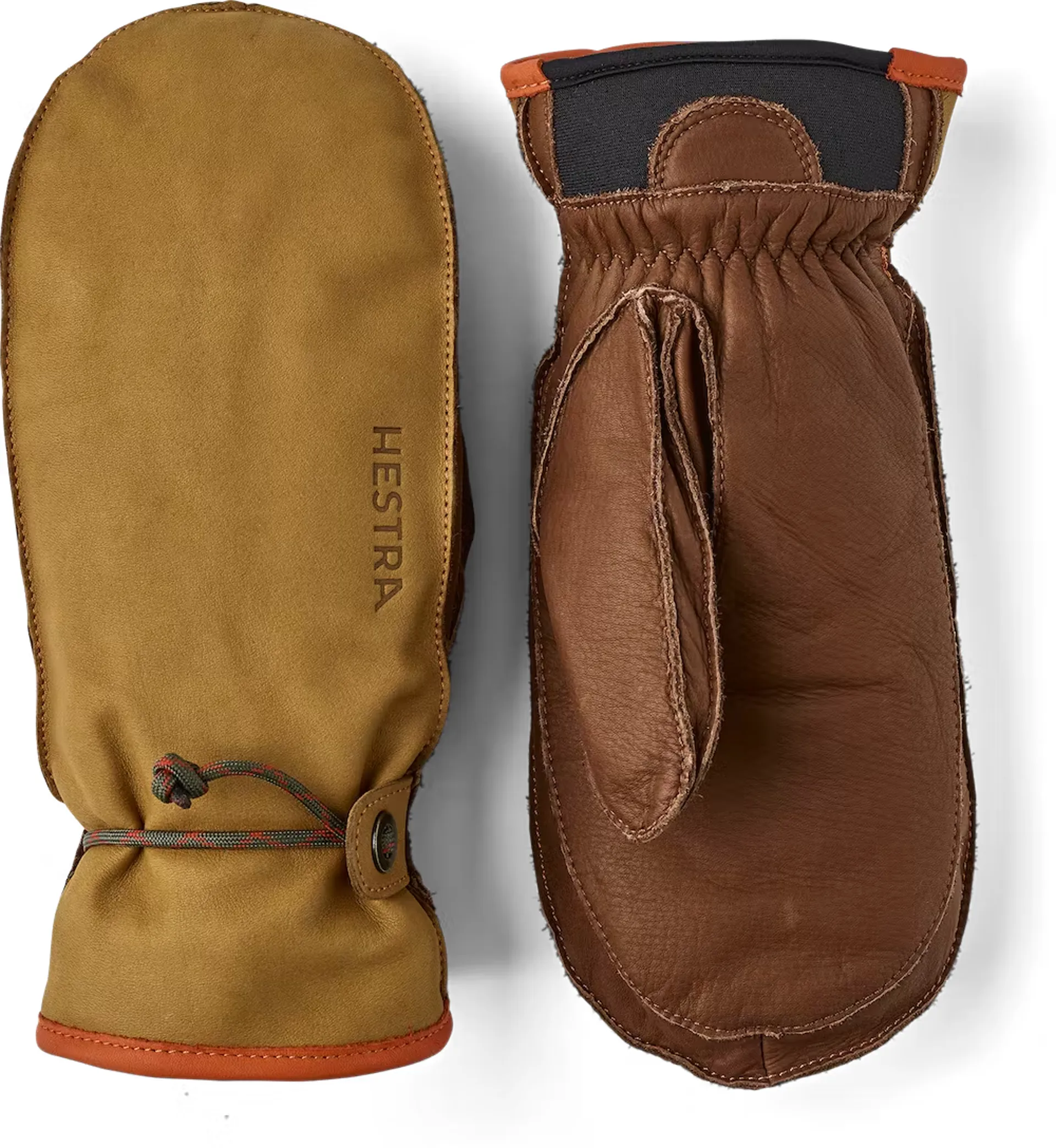 Hestra Wakayama Mitt in Cork and Brown Leather