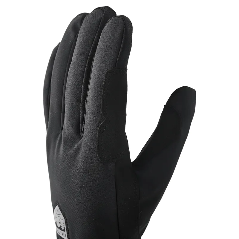 Hestra Windbreaker Tracker Full Finger Gloves in Black/Black-6