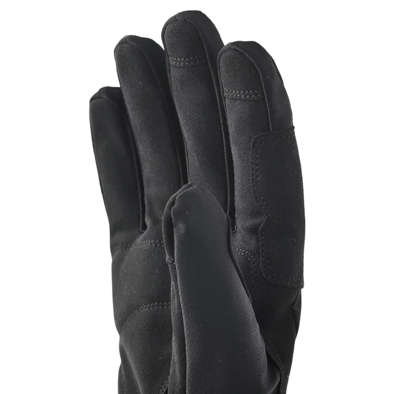 Hestra Windbreaker Tracker Full Finger Gloves in Black/Black-1