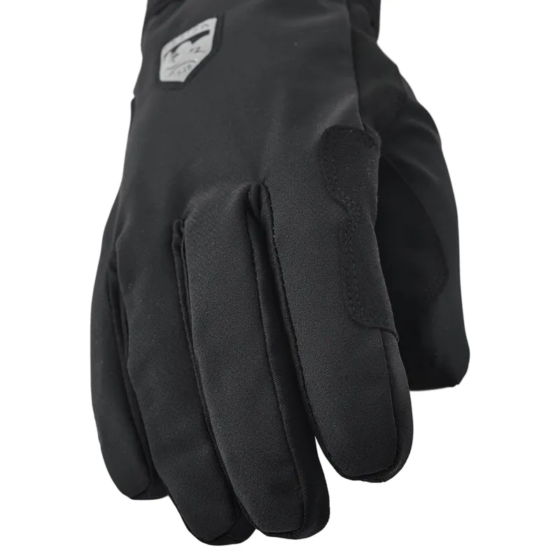 Hestra Windbreaker Tracker Full Finger Gloves in Black/Black-2