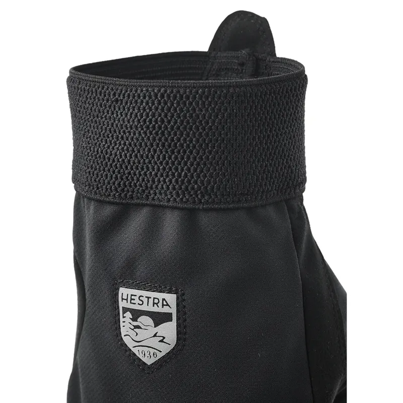 Hestra Windbreaker Tracker Full Finger Gloves in Black/Black-3