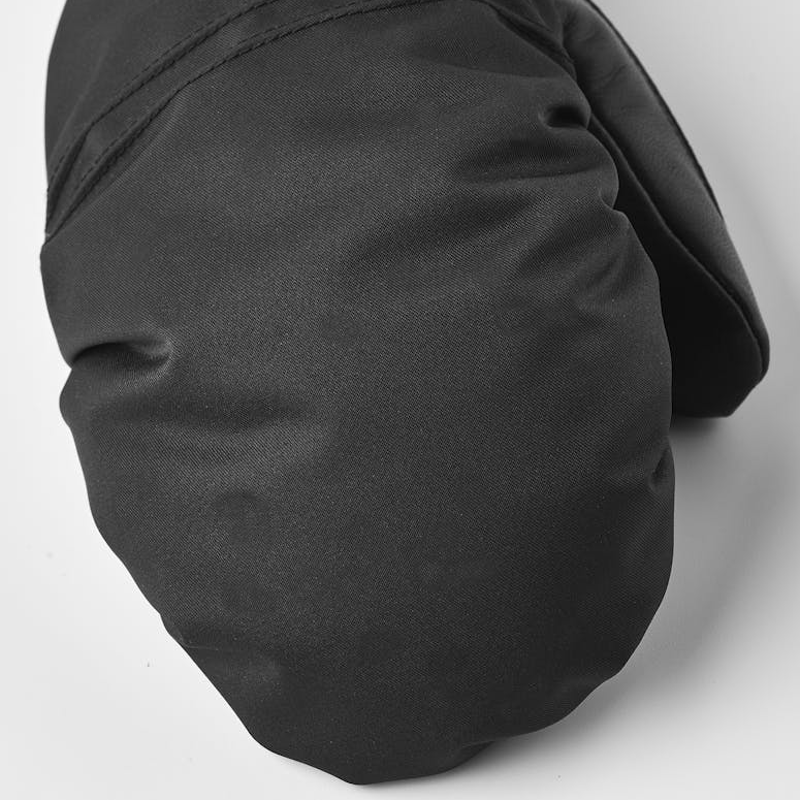 Hestra Primaloft Leather Female Ski Mittens in Black-1