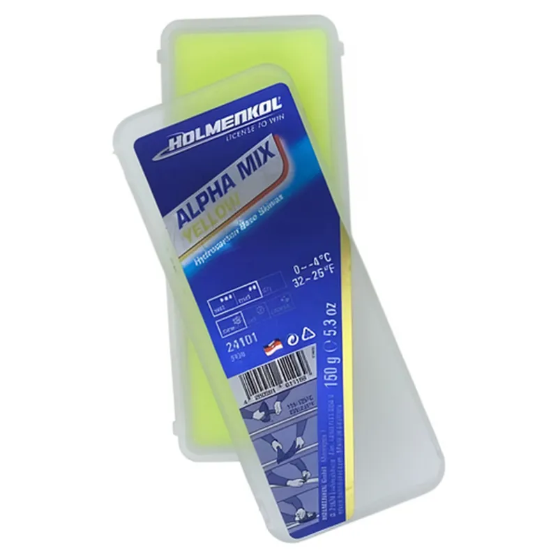 Holmenkol AlphaMix Yellow Ski And Snowboard Wax 150g-2