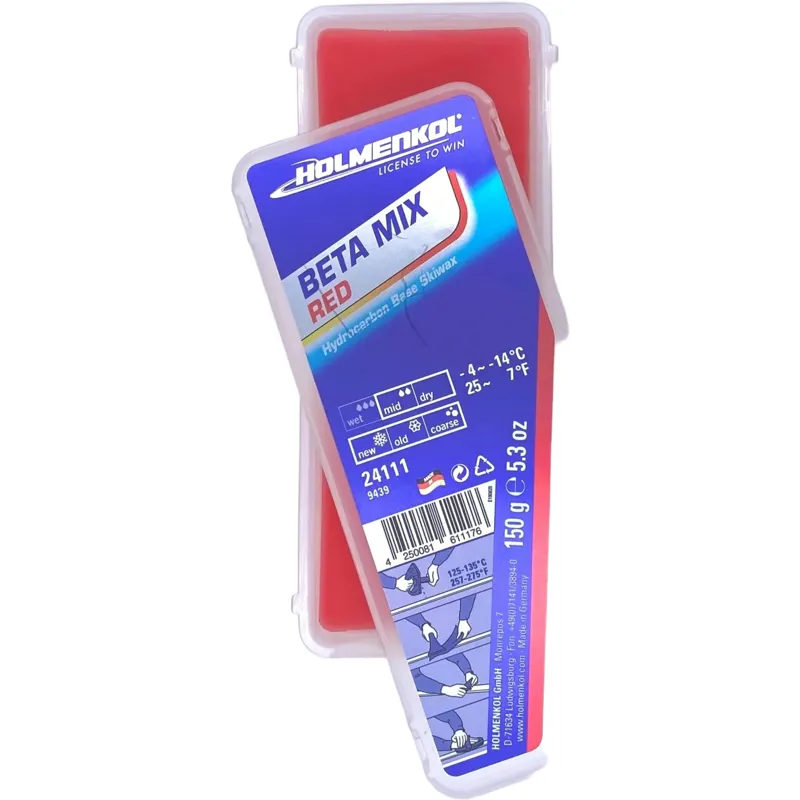 Holmenkol BetaMix Red Ski Wax 150g-5