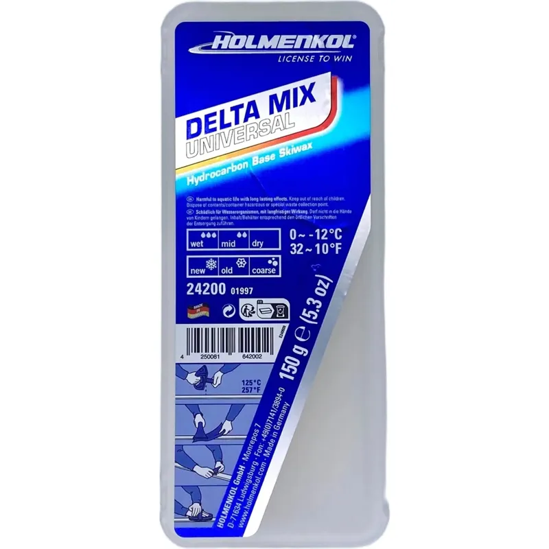 Holmenkol Delta Mix Universal Ski Wax - 150g Block-4