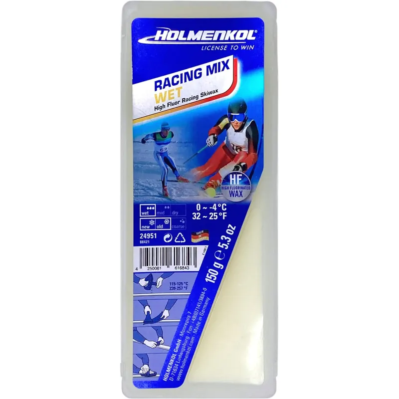 Holmenkol Race Mix WET Ski Race Wax 150g Block-6