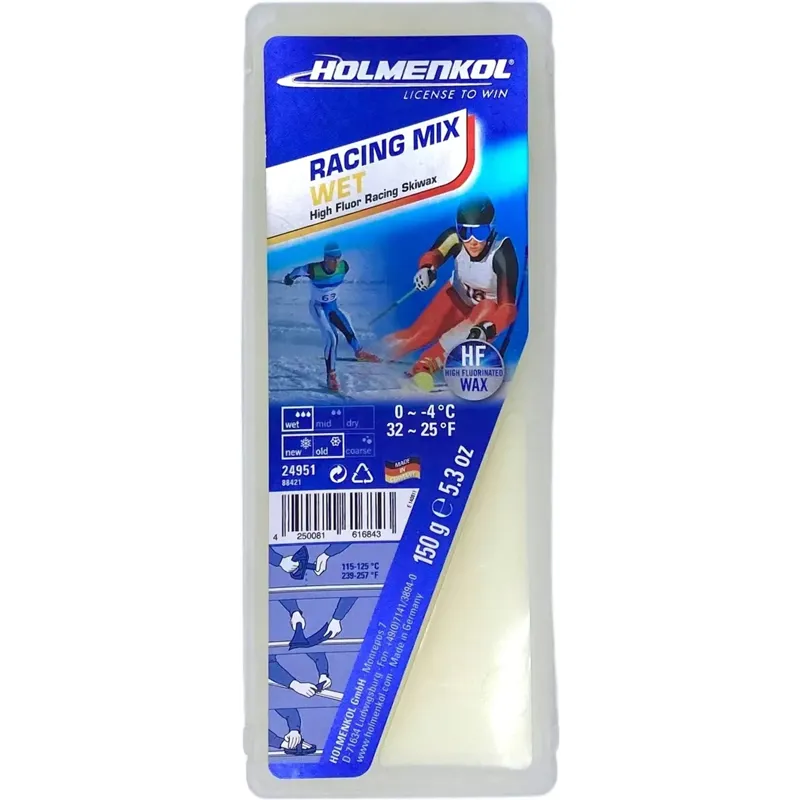 Holmenkol Race Mix WET Ski Race Wax 150g Block-5