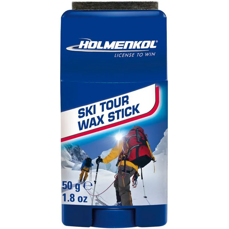 Holmenkol Ski Touring Skins Wax Stick - 50g Stick with Polishing Pad