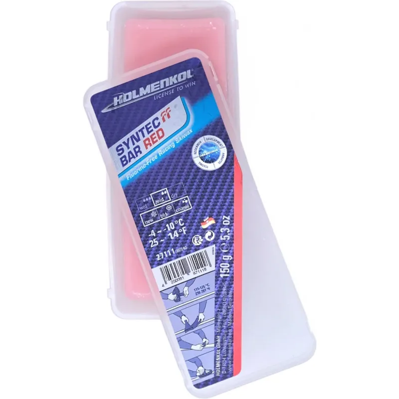 Holmenkol Syntec FF Racing Wax Red 150g-5