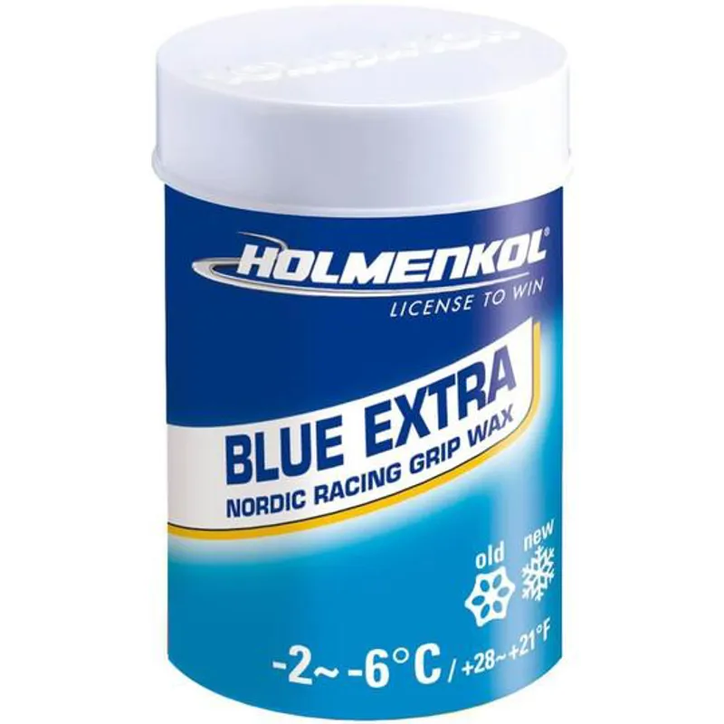 Holmenkol Blue Extra Grip Wax for XC Nordic Skis