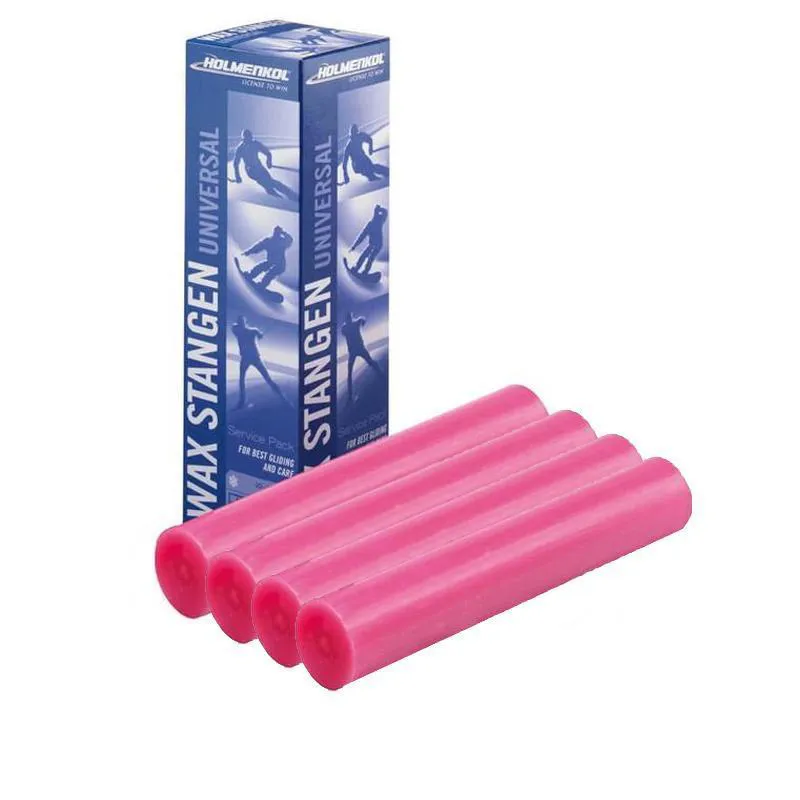 Holmenkol Universal Ski and Snowboard Workshop Wax Rod 250g 4 Pack