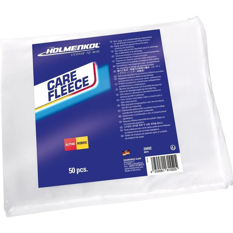 Holmenkol CareFleece Base Cleaning and Polishing Cloth 20 Sheets