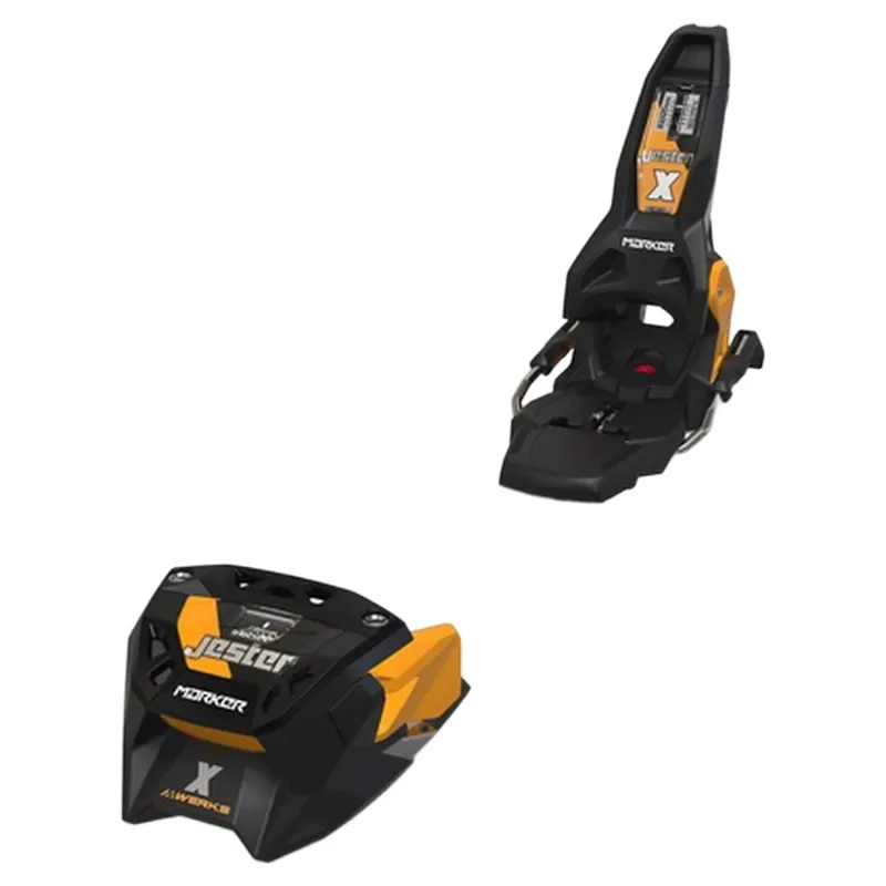 Marker Jester X 16 Ski Binding in Black and Orange with 120mm Brake