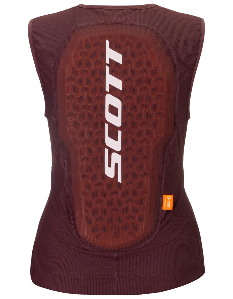 Scott Airflow Women's Back Protector Vest in Cocoa Red-1