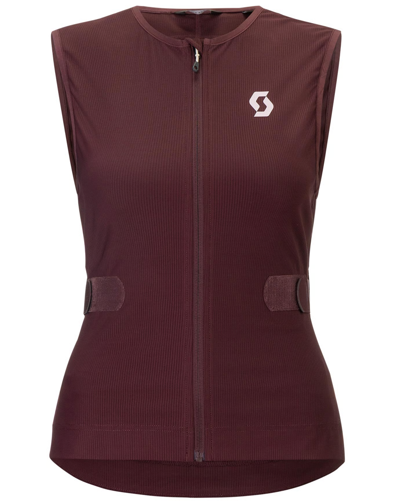 Scott Airflow Women's Back Protector Vest in Cocoa Red