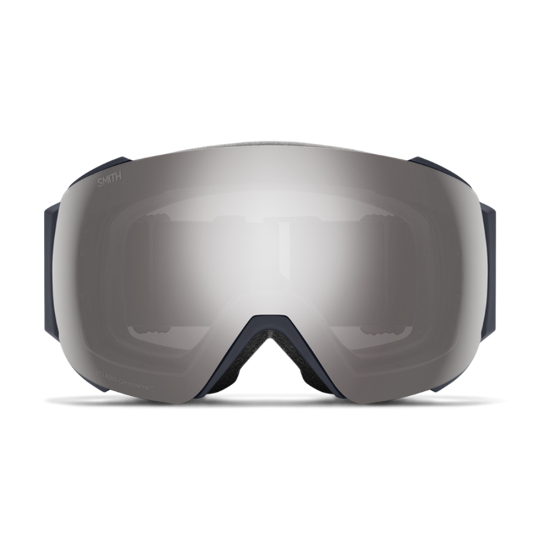 Smith AS I/O MAG Ski Goggles in Navy + Chromapop Platinum + Spare Lens-2