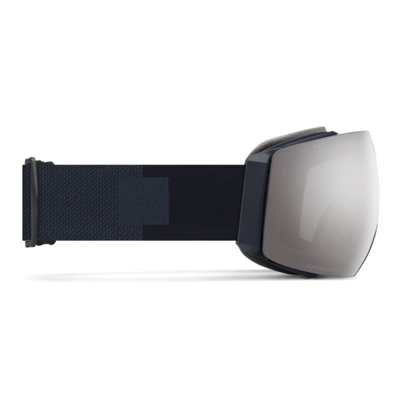 Smith AS I/O MAG Ski Goggles in Navy + Chromapop Platinum + Spare Lens-3