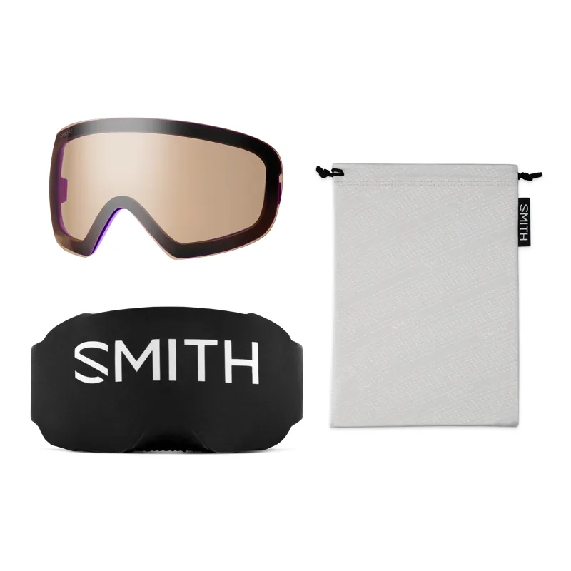 Smith I/O MAG S Goggles in Fresh Purple + Chromapop Everyday Violet Mirror + Spare Lens-4