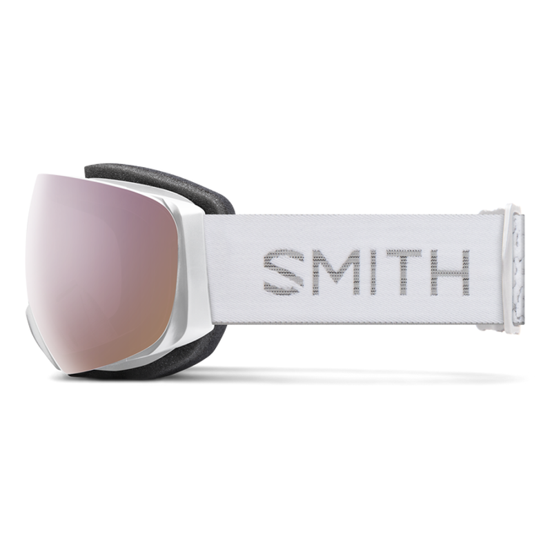 Smith I/O MAG S Goggles in White + Chromapop Rose Gold + Spare Lens-2