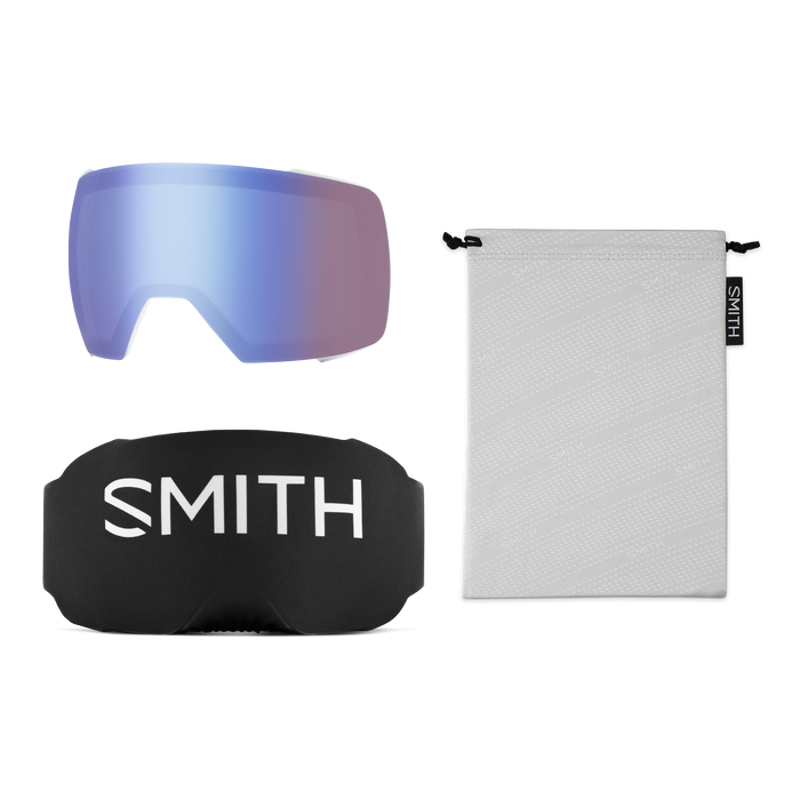 Smith I/O Mag XL White Fade Out with Chromapop Sun Black Lens + Spare Lens-4