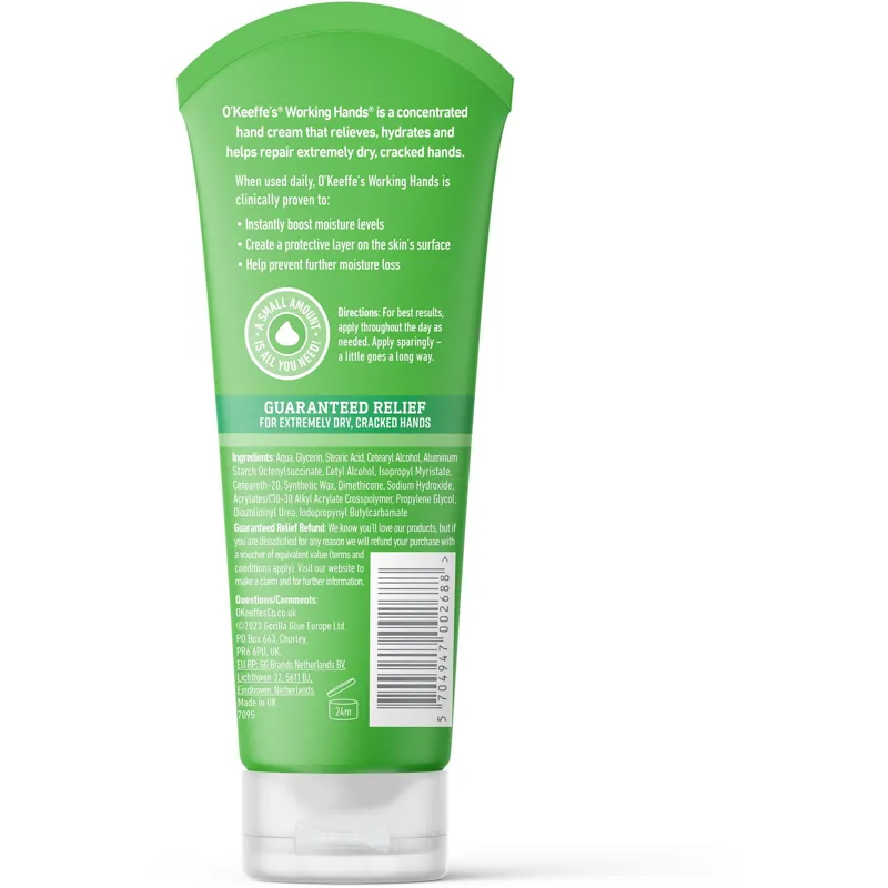 OKeeffes Hand Cream Working Hands 80ml Tube-1