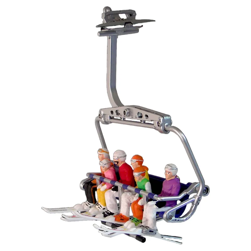 Jagerndorfer Sitting Skis Figurines 6pc 1:32-1